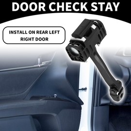 Partuto Door Test Tape Stop Limiter No. 13107851/5160252 - for Vauxhall for Astra H 2004-2014 Metal Black - 1 Piece