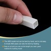 sourcing map 25pcs Plastic Model Tube ABS Square Tube 10x10x250mm