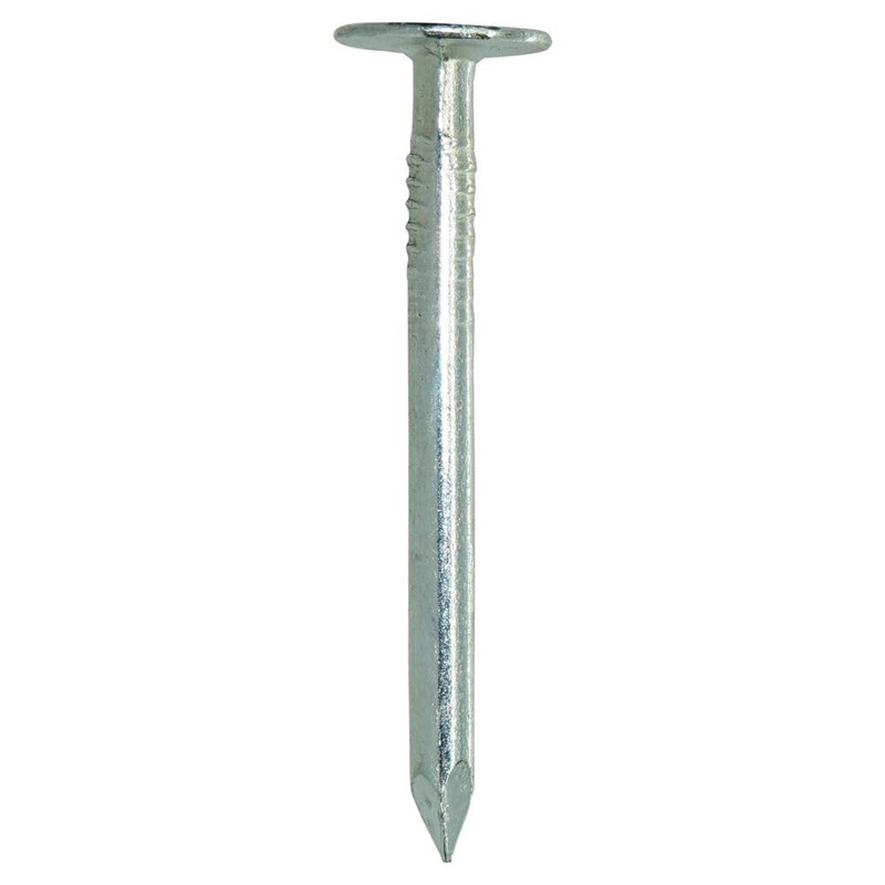 Grip-Rite 112EGRFG1, 1-1/2" Electro-Galvanized Roofing Nails, 1 lb Pack, Rust-Resistant