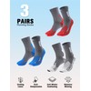TENYSAF Compression Crew Running Socks: Athletic Socks for Men Women