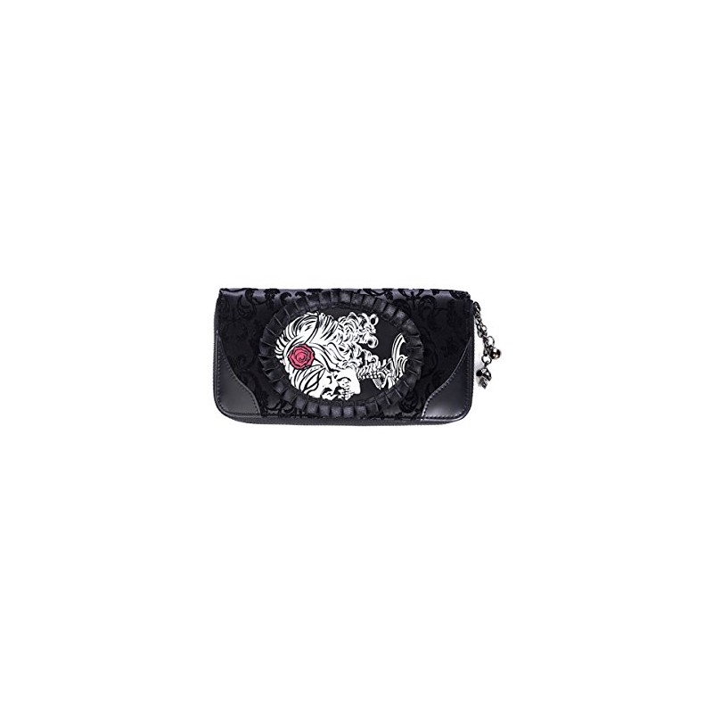 Banned Apparel Cameo Skull Wallet One Size