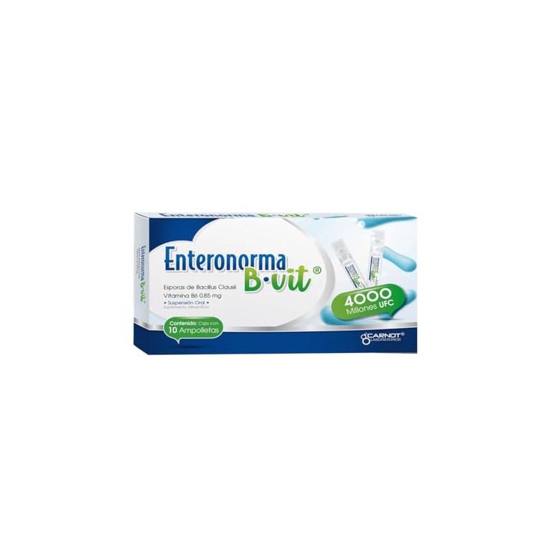 Enteronorma B.Vit Esporas De Bacilus Clausii + Vitamina B6 Con