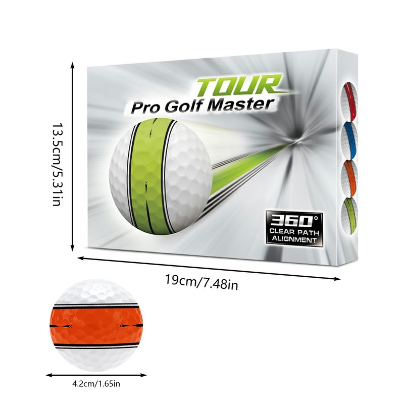 Golf Balls | 12 Training Balls | Sports Accessories with