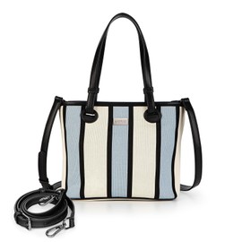 DOMAT Women's Handbag, Shoulder Bag, Unique Striped Crossbody Bag, Carry Bag, Suitable for Leisure Activities, Daily Work Bag with Removable Shoulder Strap, sky blue