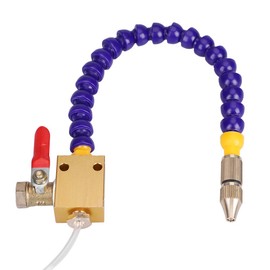 Kadimendium 40x10x6 Nozzle, Flexible Air Coolant Pipe with Valve Mist Lubrication, Mist Lubrication Coolant System for Metal CNC Lathes, Milling, Grinding, Drilling