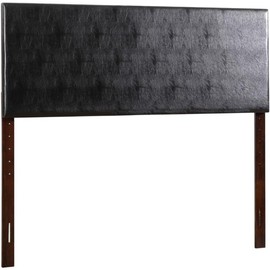 Glory Furniture Nova Faux Leather Upholstered Full Headboard in Black