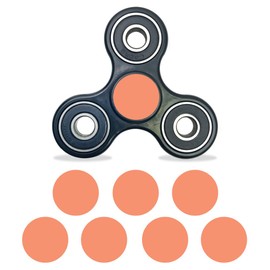MightySkins Vinyl Decal Skin Compatible with Fidget Spinner Center Cap – Solid Peach | Protective Sticker Wrap for Your Fidget Toy Bearing Cap | Easy to Apply Cover