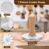 3+5 Cookie Stamps Biscuit Cutter Set, Luxiv 3 Molds Metal