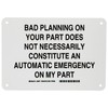 Brady 38071 7" Height, 10" Width, B-401 Plastic, Black On
