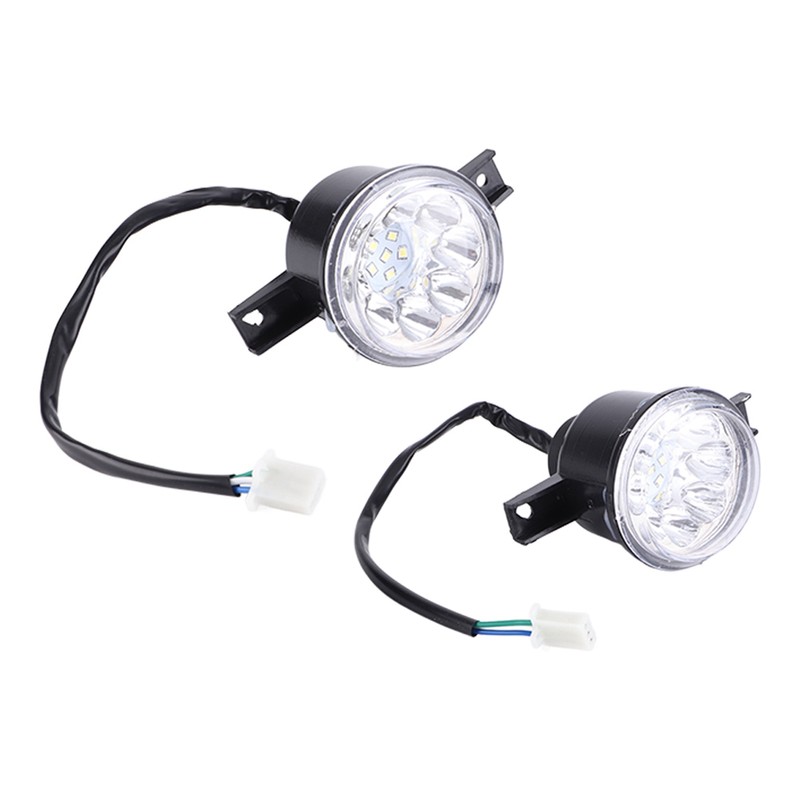 2pcs 12V LED Left Right HeadLight Lamp Fit for Bull