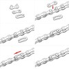 Bicycle Chain 1-Way 1/2 x 1/8 Inch, 122 Links (Orange)