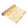 2Pcs Gold Table Runner,108 Inches Sequin Glitter Foil Metallic Silver