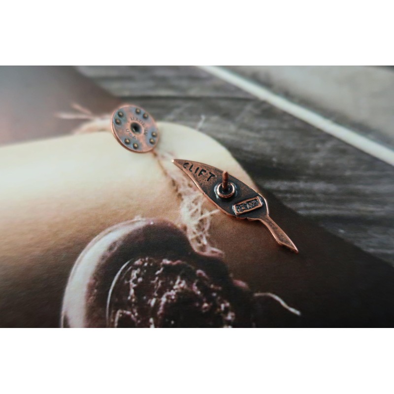 Jim Clift Design Quill Copper Lapel Pin- 1 Count
