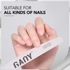 GAOY Nail File, 10Pcs Professional 100/180 Grit Half-Moon Shaped Double