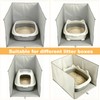 Cat Litter Box Enclosure Splash Guard, Waterproof Litter Box Cover