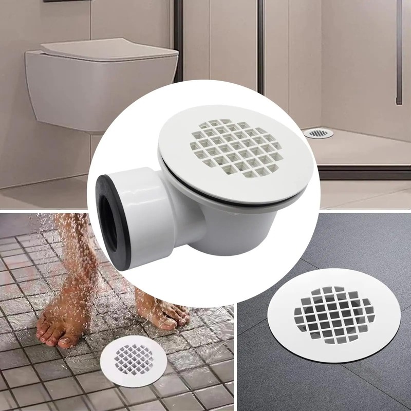 2-Inch Side Outlet Low Profile Shower Drain, PVC Shower Drain