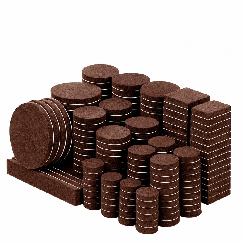 300-Piece Self-Adhesive Felt Furniture Pads for Hardwood Floor Protection –
