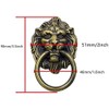 BfyBest 2Pack Cabinet Knobs Pulls Lion Head Ring Pulls Handle