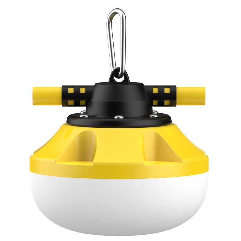 Guntsous 100FT LED Construction String Lights, 100W 11000LM, 10 Sockets,