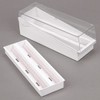 Globe Scientific 513250W ABS Slide Storage Box with Hinged Lid
