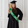 Senior 2025 Sash, Retro Sage Green Satin Finally Graduated Sash