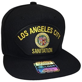 Employees Club of California Los Angeles City Sanitation Hat Black Snapback