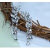 Launers Arete Pendiente Zarzillo Alas Angel Cristal Mujer Fantasia
