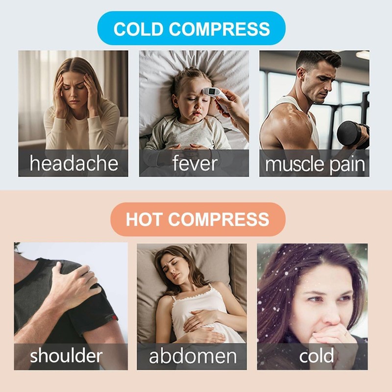 6 Pcs Mini Hot Water Bottles with Covers, Small Hot