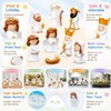 Miniature Resin Angel Figurines Set-8PCS, Tiny Figures for DIY Landscape