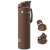 OISIZ Insulated Water Bottle 24 oz with 2-in-1 Straw and