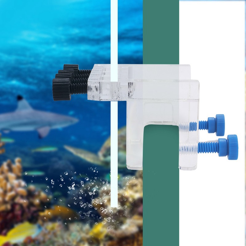 Acrylic Aquarium Soft Tube Fixture Holder for Holding Dosing Pump