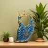 XINDAM Elegant Peacock Art Figurine Dancer Statue Decorative Home &