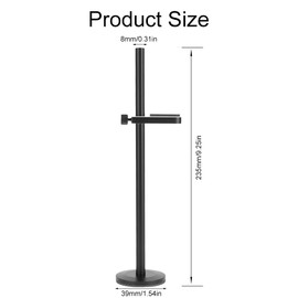 Graphics Card Holder GPU, Video Card Sag Holder, Graphics Card Holder, Height Adjustable, Lightweight Durable Aerospace Aluminium Graphics Card Holder, Aerospace Aluminium, 195 mm, Black