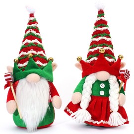 Xiuyer Swedish Santa Claus Christmas Gnomes Decoration, Pack of 2 Christmas Gnome Decoration Gnome Tomte Gnome Handmade Swedish Santa Claus Christmas Gnomes Christmas Gnome