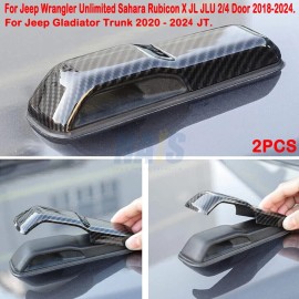NAIS PARTS Carbon Fiber Engine Hood Hinge Cover Décor Trim For Jeep Wrangler JL JT 2018+