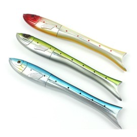 KTGCOZS 1.6m Individual Fish-Shaped Pen Rod Telescopic Carbon Fishing Rod Fish Shaped Mini Pocket Pen Sea Ice Fish (Blue)