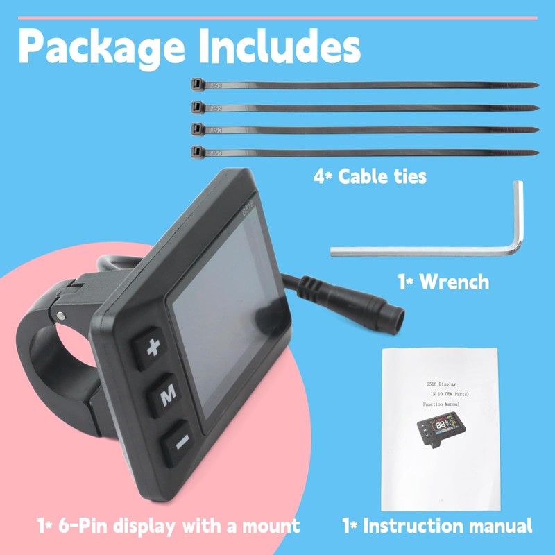 6-Pin Display Screen Compatible with Yozma in 10
