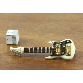 Guitar E-Guitar Electric Guitar Mini Bling Brooch Brooch + White Box Tape