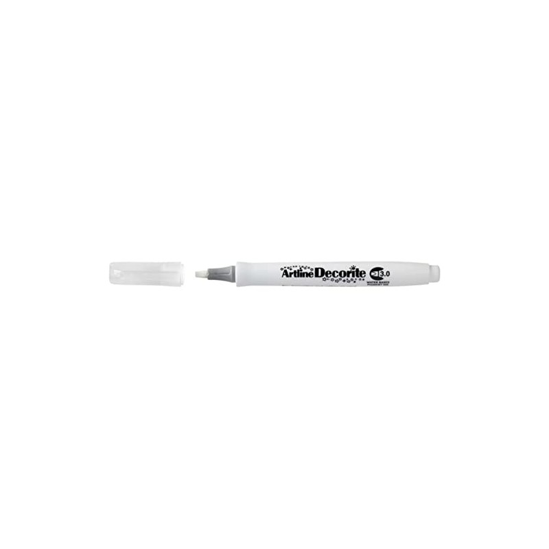 Artline 'Decorite' White Marker Pen 3.0mm for Card, Glass, Metal