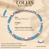 LOLIAS Bracelet Beads for Women Men Obsidian Tiger's Eye Beads