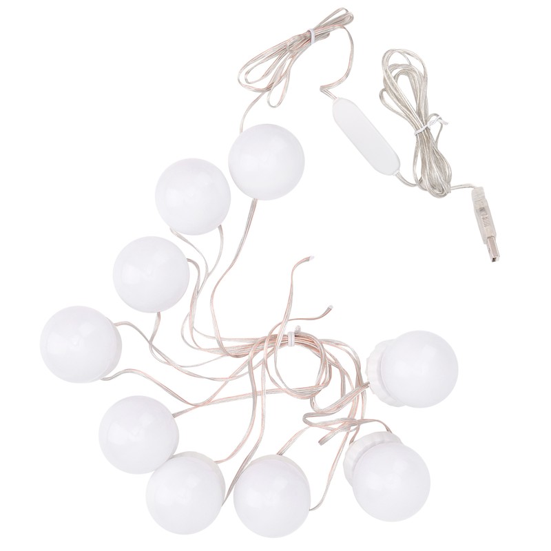 LED Mirror Lights Kit Stick on 3 Color Temperature Makeup