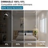 Vannise BR40 Led Light Bulbs 5000k Daylight Dimmable, 6 Pack