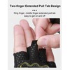 KUTOOK Glove Gym Fitness Training Weight Lifting Gloves Unisex black-XS