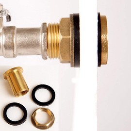 Water Barrel Screw Connection with 1/2 Inch Attachment for Tap (Faß01)