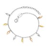 Engelsrufer Women's Sterling Silver Bracelet with Nine Free-Floating Wings Tricolour