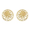 trendor 15942 Women's Earrings Flower of Life 925 Silver Gold-Plated