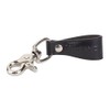 Milano Leather Belt Loop Key Fob - Black