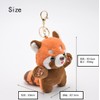 Kagaminodo Red Panda Keychain, Plush, Cute, Mini, Small Animals