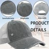 CWENDANER Unisex Baseball Cap, Trucker Cap, Mesh, Adjustable Mesh Running
