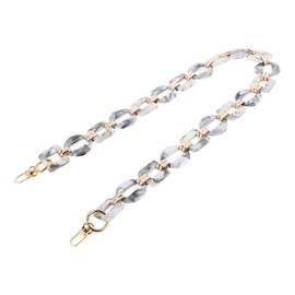 PRETYZOOM - Correa de resina blanca para bolso de mano, de acrílico, para bolso de mano, bolsos, manualidades, bolsos, bolsos, cadenas, 80 cm